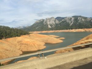 Shasta Lake in 2014 drought