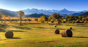Regenerative Agriculture West will protect rangeland like this one in Colorado with mountains in the distance.