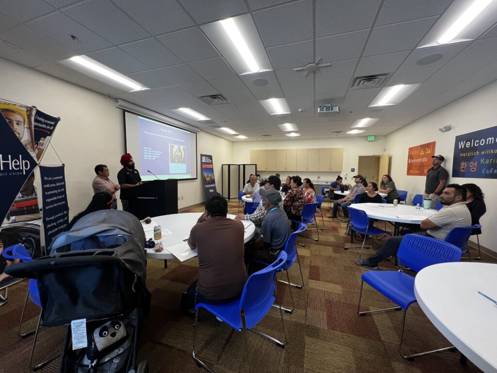 Asian farmers learn about the drought in this workshop