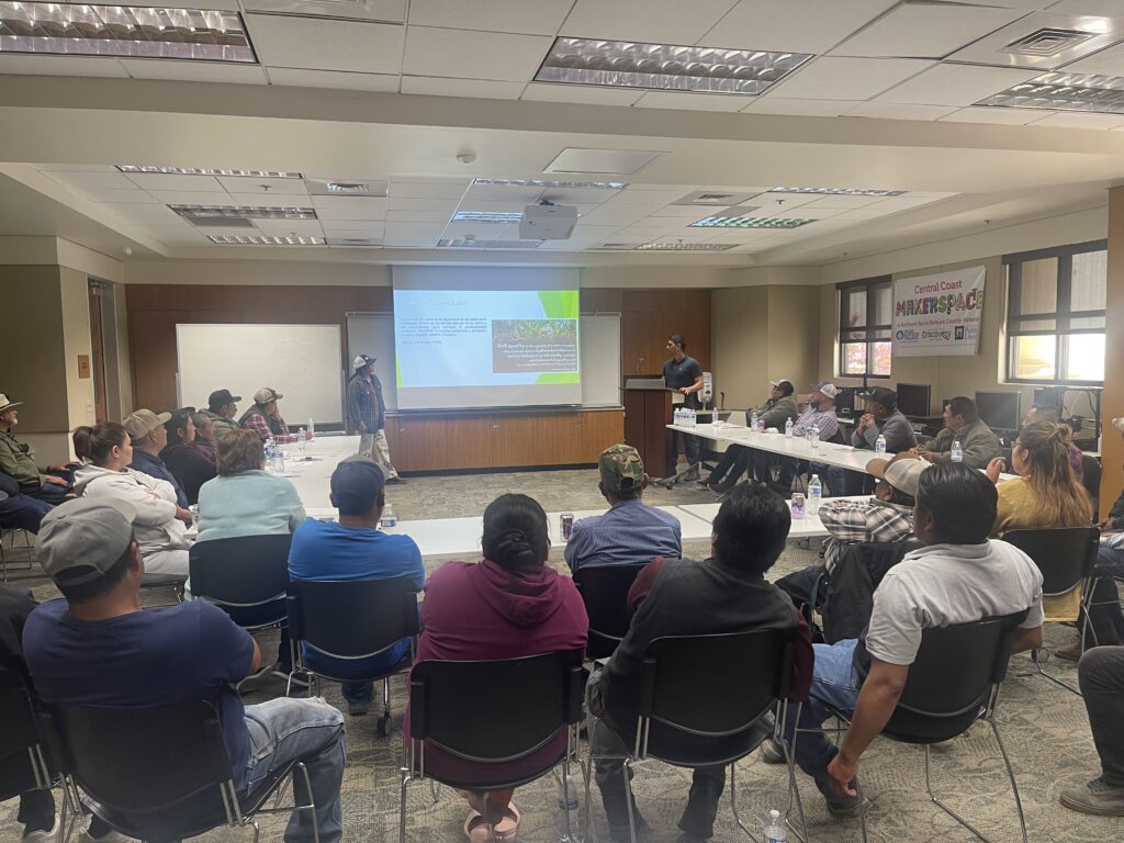 California farmers attend nutrient management training.
