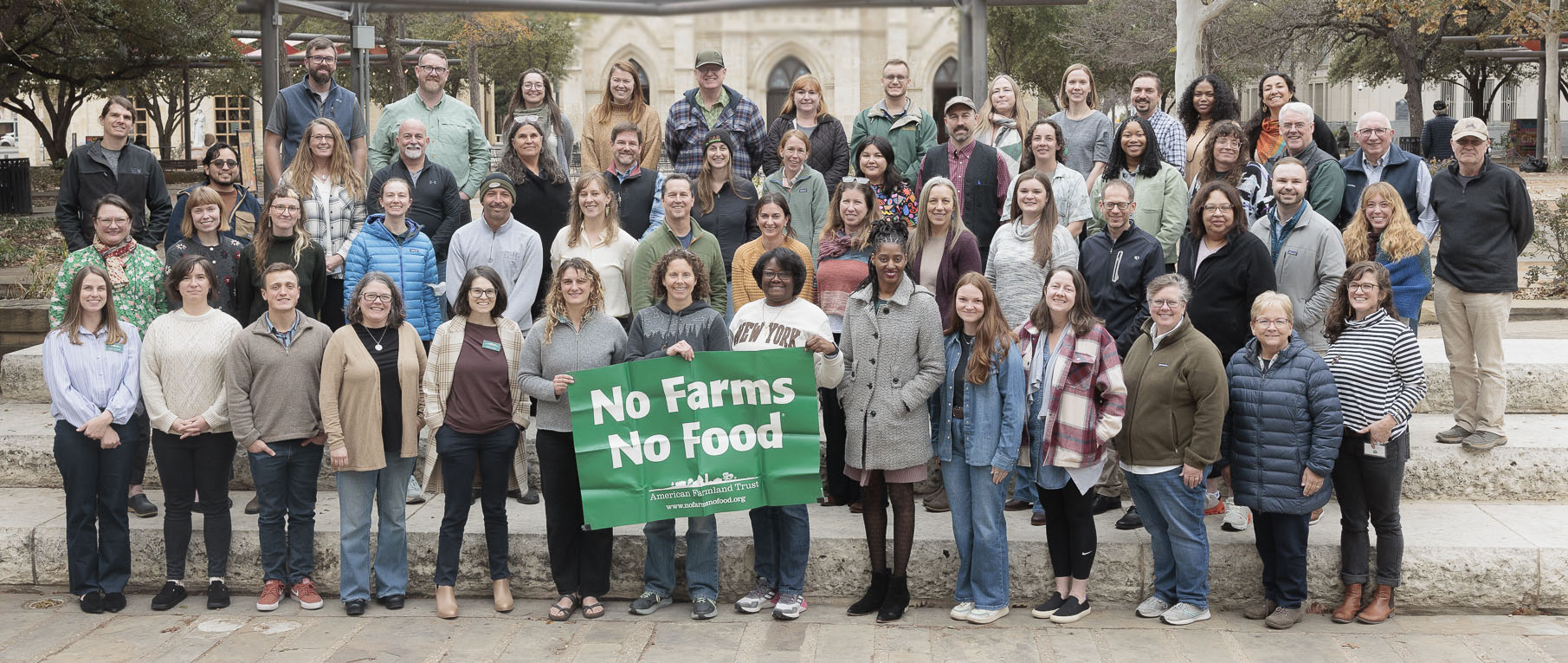 A group photograph of Land Transfer Navigators at the in-person training in Texas. Photo by Scott Stephen Ball.